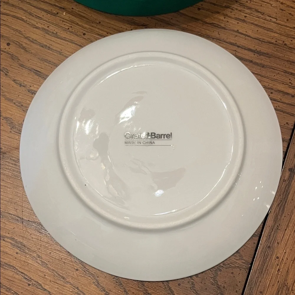 Crate & Barrel Festive Ornament Plates, set‎ of 4